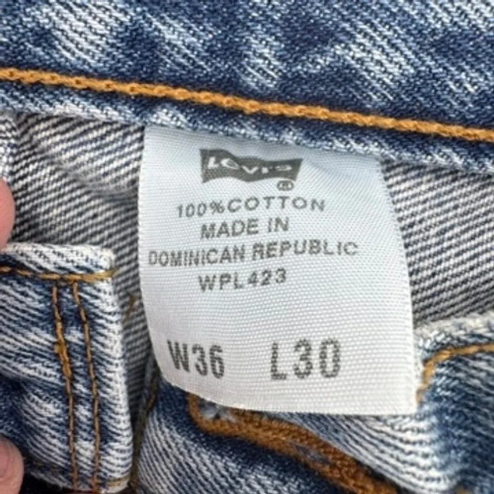 Levi's 501 Original Fit Jeans Mens‎ 36x30 Blue Straight Leg Button Fly Denim